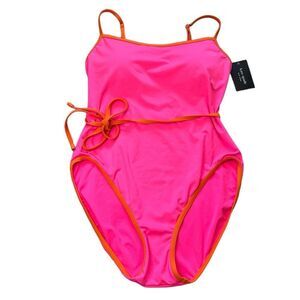 Kate Spade One Piece Swim Bathing Suit Size Large NWT $148 Pink